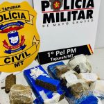 Trio é preso pela Polícia Militar por tráfico de drogas com mais de 120 porções de maconha