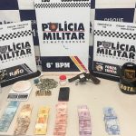 Polícia Militar conduz seis faccionados e apreende drogas e arma de fogo em Cáceres