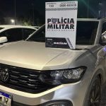 Rotam prende primos, recupera veículo furtado e apreende arma de fogo e munições