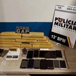 PM prende quatro faccionados por tráfico de drogas e apreende 10 tabletes de maconha