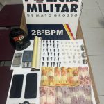 Polícia Militar prende faccionado com 62 porções de drogas em Jaciara
