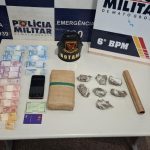 PM prende quatro faccionados por tráfico de drogas e apreende 10 tabletes de maconha
