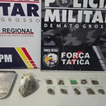 Três são presos em flagrante pela Polícia Militar por tráfico de drogas em Cáceres