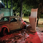 Caminhão bate em veículo carregado com botijões de gás na entrada de Primavera do Leste