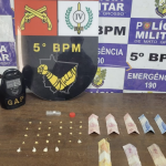 Patrulhamento da PM termina com carro roubado recuperado no Centro da cidade