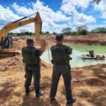 Ação da Companhia Ambiental combate extração ilegal e apreende equipamentos em MT