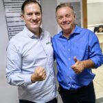 Empresário Luiz Sansão, que disputou a Prefeitura de Barra do Bugres em 2024, visita Roveri e elogia pré-candidatura à Câmara Federal