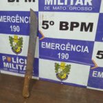Homem é esfaqueado no pescoço pela própria irmã e suspeita é presa em flagrante em Peixoto de Azevedo