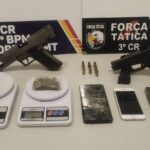 Homem é preso após matar duas mulheres a facadas e ferir homem em Poconé
