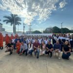 Momento cívico reúne estudantes e autoridades no Corpo de Bombeiros em Primavera do Leste