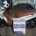 Motocicleta furtada é localizada abandonada às margens de córrego em Rondonópolis