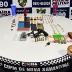 Polícias Militares de MT e Goiás prendem mulher e apreendem 25 quilos de skank na BR-364