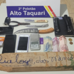 Jovem de 18 anos é preso com cocaína, maconha e simulacro de pistola em Campo Verde