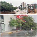 Chuvas e ventos fortes castigam diversas cidades de Mato Grosso, deixando estragos