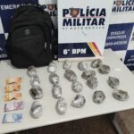Dois faccionados são presos em flagrante pela Polícia Militar por tráfico de drogas